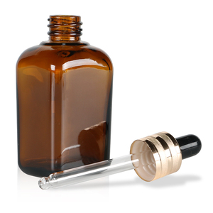 ขวดแก้วสีเหลืองอำพันขนาด30มล. 50มล. ขวดหยดแก้วสีอำพันเปล่าบรรจุภัณฑ์ - Product Image 1