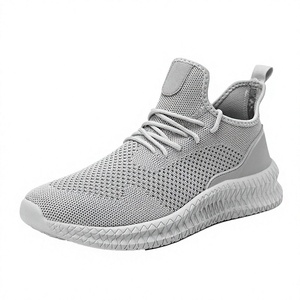 Chaussures de course d'été pour hommes, baskets athlétiques basses en tissu respirant pour la course sur route et sur sentier, avec lacets - Product Image 3
