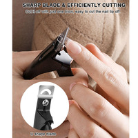 Coupe-ongles professionnel en acier inoxydable pour faux ongles en acrylique, type spécial en U, outils d'art pour salon de manucure