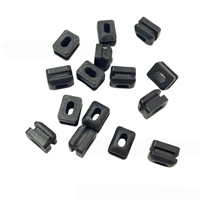 Manchon de protection elliptique en silicone noir de 2 mm, étanche, pour passage de câbles, bouchon de trou de passage de câbles