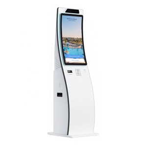 Kiosk Hardware Manufacturer 23.6/32 Inch Curved Screen Qr Barcode <b>Scanner</b> Receipt <b>Printer</b> Cashless Payment Self Service Kiosk - Product Image 1