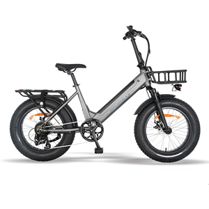 Vélo cargo électrique ODM/OEM 20 pouces 7 vitesses, cadre en alliage d'aluminium, batterie au lithium, 500W 48V avec panier avant et porte-bagages arrière - Product Image 1