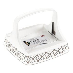 Porte-serviettes (22x22cm) Horizontal TOSCA Tortora 55800 - Product Image 1