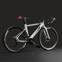 Bicicleta de Carretera Ultraligera con Manillar Curvo para Hombre, 700C, Neumáticos Estrechos, Multivelocidad, Frenos de Disco, Cuadro de Acero de Alto Carbono, 21 Velocidades