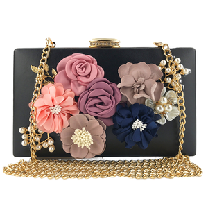Borsa da Sera di Lusso Vendita Calda Design Floreale 3D Fatto a Mano con Catena Singola Borsa a <span class=keywords><strong>Tracolla</strong></span> da Sera per Feste per Donne - Product Image 1