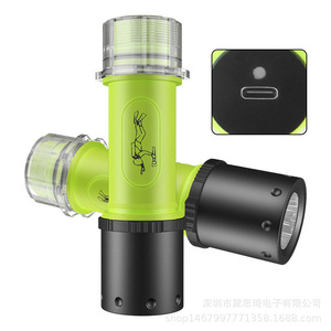 DV-19 ไฟฉายดำน้ำแบบชาร์จไฟได้ 26650 ประเภท-C USB ไฟใต้น้ำความเข้มสูง - Product Image 4