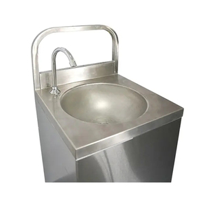 Il lavandino mobile senza contatto di controllo della valvola di fondo del lavandino medico dell'acciaio inossidabile viene fornito con il serbatoio di acqua - Product Image 4