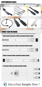 IP67 Rundst ecker M12 2 3 4 5 6 8-poliges Kabel Wasserdichter Stecker - Product Image 6