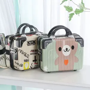 Travel Storage Bag Trolley Luggage Portable Organizer Mini Suitcase Packaging Box ABS Luggage Travelling Bags