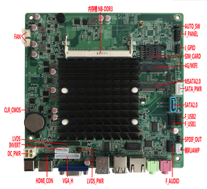 เมนบอร์ด Mini-ITX พัดลม J1900 J1800ล่าสุดใช้พลังงานต่ำ ATX พร้อม J1900โปรเซสเซอร์ - Product Image 5