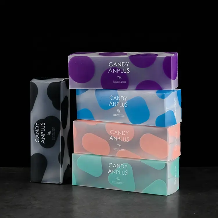 Caixa de embalagem de plástico transparente, caixa de embalagem impressa personalizada de plástico para cuidados com a pele, pet, pp