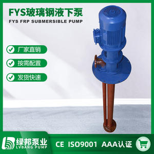 Bombas Sumergibles Verticales de Fibra de Vidrio de 3 Metros Serie WSY/FSY Resistentes al Ácido Fórmico, Acético y Butírico - Product Image 4