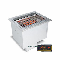 Machine à brochettes automatique à commande tactile Dansen, grill sans fumée avec table