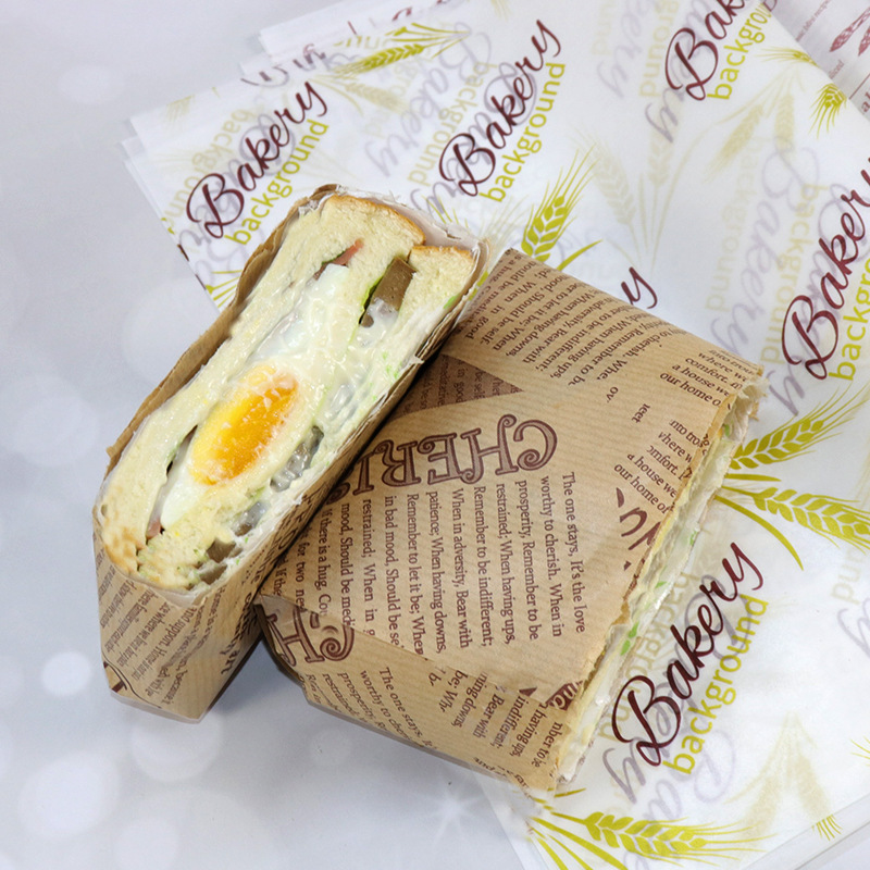 Pizza Wrapping Paper Wax Food Basket Liners Custom Deli Wrap