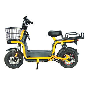 Bicicletta <span class=keywords><strong>Elettrica</strong></span> Sicura con Motore Centrale Brushless, Trasporto Carico, 3 Velocità, Telaio in Acciaio, Freni a Disco Anteriori e Tamburo Posteriori, Autonomia 60-70km, Per Adulti - Product Image 2
