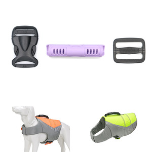 Poignées en plastique pour gilets de sauvetage pour chiens, gilet de flottabilité, ski nautique, utilisation en extérieur, unisexe, coloré avec intérieur en coton perlé - Product Image 3