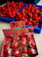 Jouet Squishy Fraise Réaliste Grand Format, en TPR à Remontée Lente, Anti-Stress, Cadeau Sensoriel Nouveauté pour Adolescents et Adultes