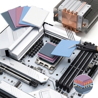 Coussin thermique en silicone à haute conductivité thermique, matériau TIM pour le remplissage des espaces, pour dissipateur thermique CPU, GPU, LED, refroidissement électronique