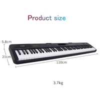 Good Quality 88-Key Electronic Keyboard for Beginners with Blue-tooth and MIDI