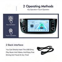 Autoradio Android 14 6,2 pouces, lecteur MP3, tableau de bord pour Fiat Punto, Android Auto sans fil, CarPlay intégré, WiFi, USB, IPS