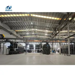 Semi-continuous pyrolysis plant efficient production line