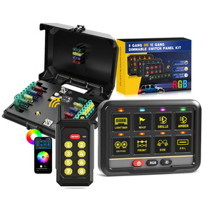 Phổ Ô Tô 8 gang dẫn chuyển đổi bảng điều chỉnh ACC RGB muti-màu sắc với điều khiển từ xa cho SUV UTV ATV off road điều khiển ánh sáng - Product Image 1