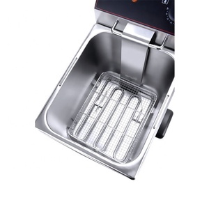 <span class=keywords><strong>Tarzan</strong></span> 6L Friteuse Électrique Commerciale Table Top Friteuse Double Réservoir Machine Pour Les Ventes Chip Poulet Et Friteuse - Product Image 3