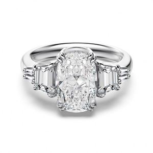 Dylam Exclusive Design Luxury 925 Sterling Silver 8A Crushed <b>Ice</b> Out Cut Zirconia Cocktail <b>Rings</b> for Women Wedding Engagement - Product Image 1