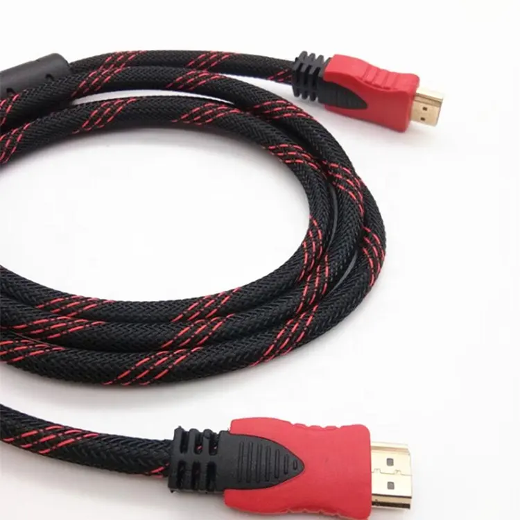 High Speed 4k 1080p Hdmi Cable1m 2m 5m nylon double hdmi cable Male to Male Hdmi 4k Cable
