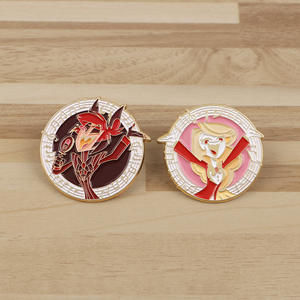 Épingles Sming, best-seller, épingles en émail doux sur le thème de l'anime Hazbin <span class=keywords><strong>Hotel</strong></span>, princesse de l'enfer, dessin animé mignon, épingles à revers Alastor - Product Image 3