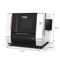Máquina de Corte Láser de Fibra CNC Derek 2000W 2025, con Cabezal Láser Refrigerado por Agua, Sistema de Corte de Alta Precisión de Sobremesa