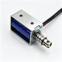Électroaimant à ressort à rappel automatique DC6V 12V 24V, course 10mm, 5N 15N 25N, aimant à cadre, pièces industrielles Youge YG09C, à commande directe