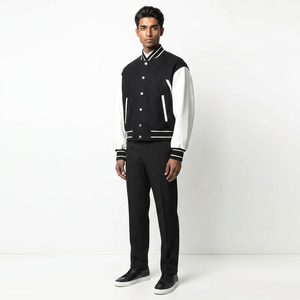 New Arrival High Quality <b>Men's</b> Varsity <b>Jacket</b> with Custom Embroidered Logo Winter Letterman Varsity <b>Jacket</b> for <b>Men</b> - Product Image 1