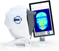 Zeer nauwkeurige gezichtshuiddetector met automatisch rapport voor salons
