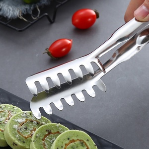 Pinces <span class=keywords><strong>à</strong></span> <span class=keywords><strong>spaghetti</strong></span> en acier inoxydable épaissi, multifonctionnelles, pour repas autonomes et grillades - Product Image 1