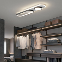 Lampe de plafond longue et simple pour couloir, design créatif en fer, éclairage LED, décoration intérieure
