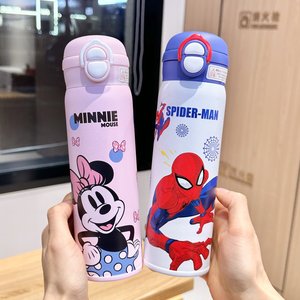 Botella de Agua Aislada para Niños con Diseño de <span class=keywords><strong>Spiderman</strong></span>, Acero Inoxidable 316, <span class=keywords><strong>Taza</strong></span> Portátil con Pajita, Termo Infantil - Product Image 4
