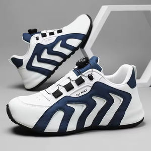 Zapatos Deportivos Casuales con Cordones para Hombre, a la Moda, Cómodos, Resistentes al Agua, Transpirables, Antideslizantes, Color Verde Perenne Artificial - Product Image 4