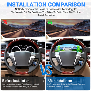 แผงหน้าปัด NaviHua สำหรับ Toyota Alphard รุ่น 20 และ 30 ปี 2008-2018 จอ LCD ดิจิตอล ระบบ Linux แบบเสียบใช้งานได้ทันที - Product Image 6