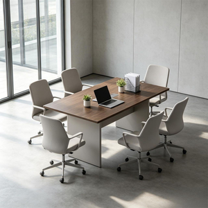 Mesa de Conferencia Personalizable para Oficina, Mueble Comercial de Madera Duradero y Ecológico, Adecuado para Oficinas en Casa y Salas de Estar - Product Image 4