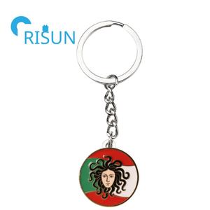 Llavero Metálico Personalizado de <span class=keywords><strong>Sicilia</strong></span>, Italia, con Esmalte Personalizado, <span class=keywords><strong>Bandera</strong></span> de <span class=keywords><strong>Sicilia</strong></span>, Cadena para Llaves, Logotipo de la Trinacria Siciliana - Product Image 3