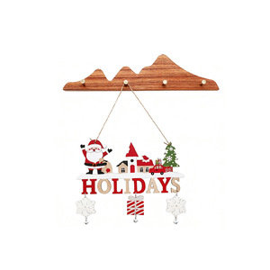 Adornos de Papá Noel Exhibición y decoración de <span class=keywords><strong>Navidad</strong></span> de madera Forma de Papá Noel - Product Image 6