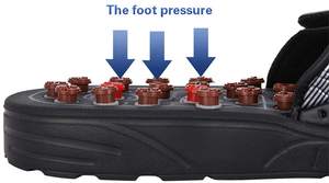 Sepatu Pijat Kaki Acupoint, Sandal Kaki Berputar, Terapi Akupunktur Tekanan Akupuntur, Sandal Kaki - Product Image 4