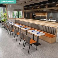 Offre Spéciale : Mobilier de Restaurant – Ensemble Table et Chaises Minimaliste en Marbre pour Fast-Food, Hôtels, Cafés et Bars