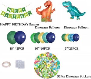 Kit de Guirnalda de Globos de Dinosaurios con Globo de Dinosaurio Metalizado para Decoración de Fiestas de Cumpleaños, Baby Shower y Safari en la Jungla - Product Image 2