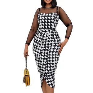 New Plus Size Fashion Printing Joint Grenadine With Belt Career For Fat Ladies Skirt Women Summer Sexy Dresses
