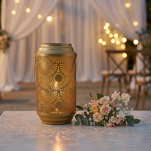 Manufacturers <b>Gold</b> Moroccan Style Votive Candle Holder <b>Lantern</b> for Home and Weddings Decorations - Product Image 2