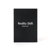Cuaderno de tapa dura negro de lino con estampado personalizado, Diario espiritual para la salud mental, libro planificador motivacional de autocuidado diario