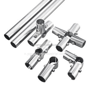 Conector de Tubería de Acero Inoxidable de Tres Vías, Junta Cruzada para Pasamanos, Abrazadera de Conexión <span class=keywords><strong>Universal</strong></span> - Product Image 6