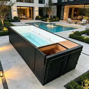 Rectangular Fiberglass Ground Swimming Pool 5mm Thick UV Resistant Easy Install Family Children Outdoor Use Includes Accessories - Product Image 2